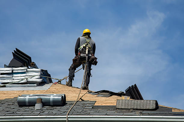 Professional Roof Replacement technician working in Purchase, NY